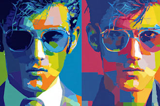 draw your photo to an amazing vector pop art wpap
