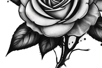 create professional trash polka tattoo design