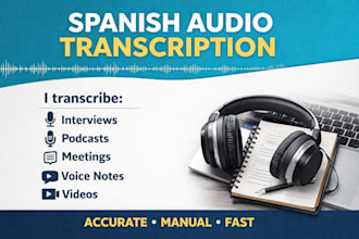 transcribe spanish audio to text manually and accurately