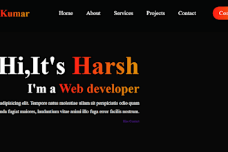 create websites portfolio resume writing