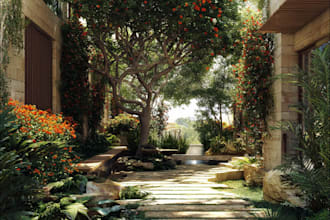 do landscape designing home garden high quality renderings
