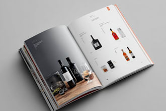 design stunning product catalog, product brochure, brand