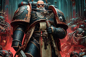 making a warhammer 40k character art