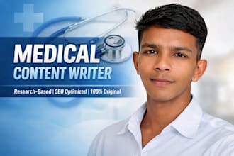 write SEO optimized medical and healthcare content for blogs and websites