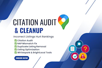 do complete citation audit and cleanup for local SEO