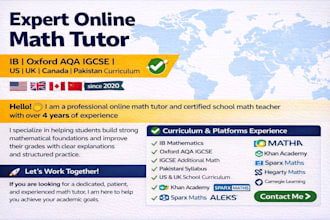 teach you mathematics online