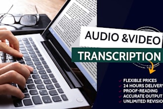transcribe your audio or video into a text transcript