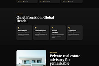 create a real estate website with better UI