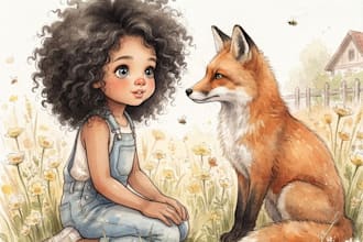 illustrate children story book illustration and children story book illustration