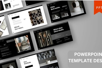 create branded powerpoint master template pitch deck presentation google slides