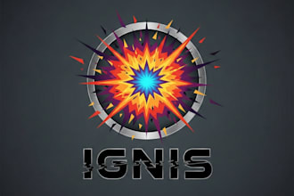 design a powerful explosion logo for your brand