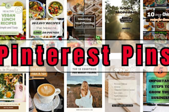 design custom pinterest pins with SEO descriptions