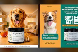 design high CTR static ads for facebook and instagram