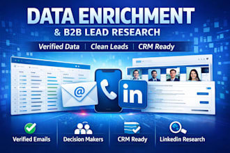 do data enrichment, b2b lead enrichment, email, contact data research