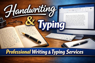 provide neat handwritten notes and typing