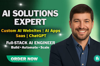develop ai website, ai app, ai saas, chatgpt as ai engineer