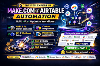 audit build or fix your make com workflow automation n8n optimize your business