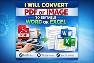quick pdf and image typing to word, excel