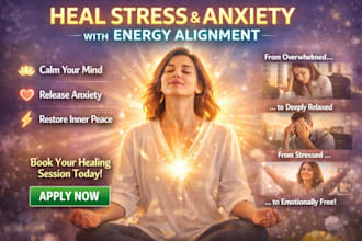 heal stress and anxiety with energy alignment