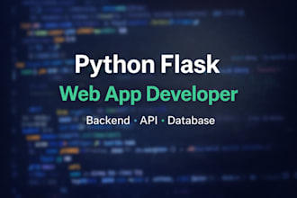 build a custom python flask web app