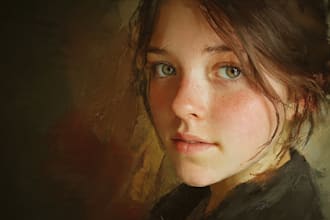 draw realistic portraits for you