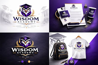 design unique mascot luxury or modern 3d logo for your brand