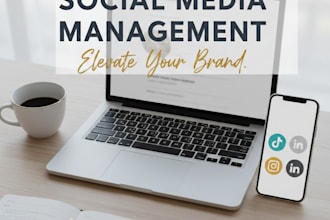 do monthly social media management for your business