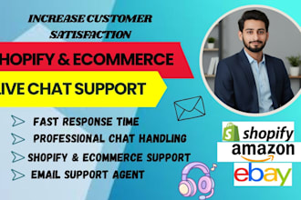 be your live chat support agent for ecommerce store