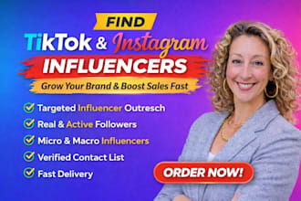 influencer marketing outreach and find tiktok instagram ugc creators for brand