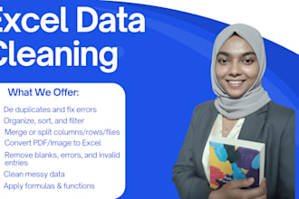 do excel data cleaning, formatting and remove duplicate fast