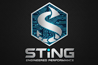 design a powerful sting logo for your brand