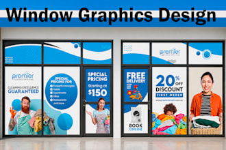 design outstanding window graphics and shopfront for you