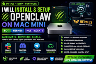 install openclaw mac mini bot hermes multi agents slack discord channel telegram