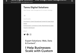 build a professional ai expert portfolio and tech website