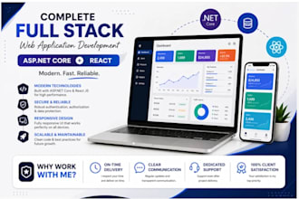 build full stack asp net core react js app with sql server