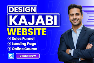 do kajabi website design, kajabi landing page or kajabi online course