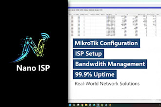 configure mikrotik routers, firewalls, and isp networks