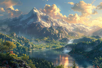 design stunning fantasy landscapes and environments