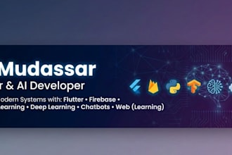 develop flutter mobile apps with clean UI,UX