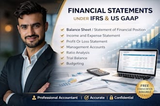 prepare financial statements, profit and loss, income statement