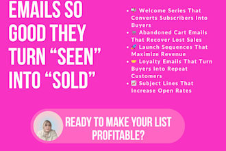 write high ROI  sales emails for you