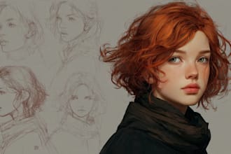 do semi realistic character design