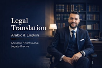 provide legal translation between arabic and english