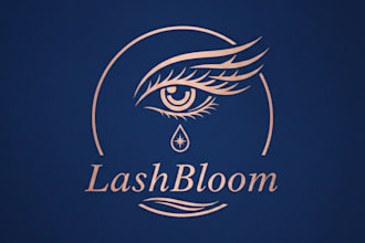 design a stunning eyelash logo for your brand