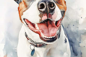 create an epic pet portrait dog portrait cat potrait