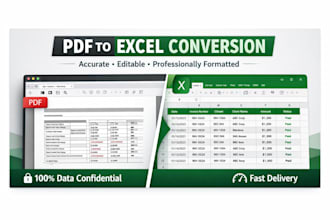 convert PDF, scanned PDF to editable excel accurately