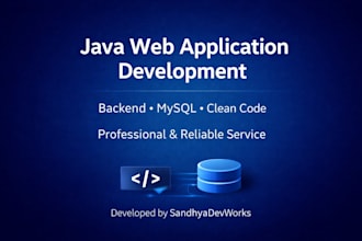 develop java web application developer