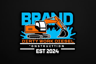 create an amazing excavator logo for your company