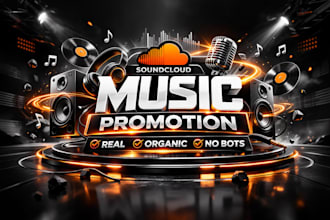 do organic promotion of soundcloud music, no bots