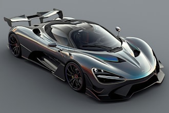 car design and digital painting